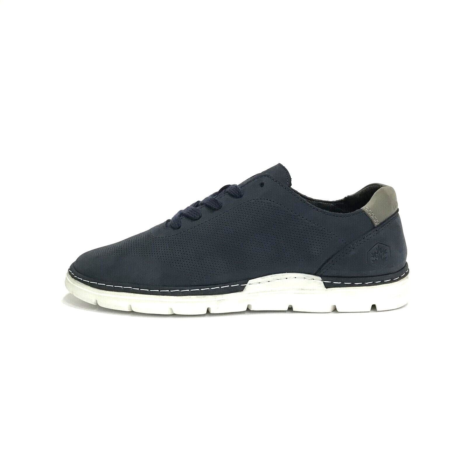 LUMBERJAC SCARPE UOMO SHOES SNEAKERS STRINGATE SFODERATE LEGGERE GINO NAVY BLU