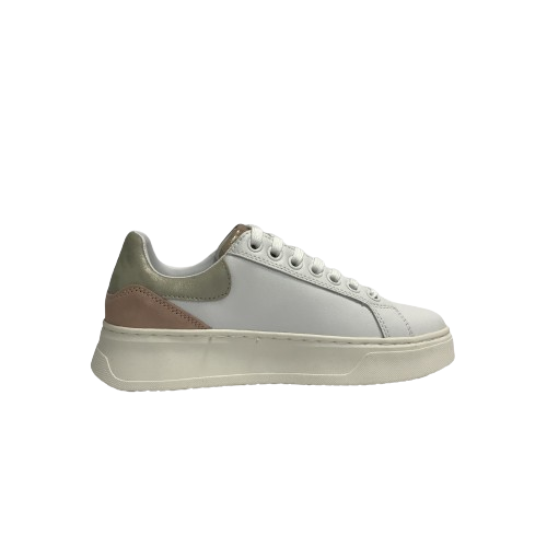 LUMBERJACK SCARPE DONNA SNEAKERS SHOES CASUAL CON GOMMA EVRIL WHITE/PLATINO