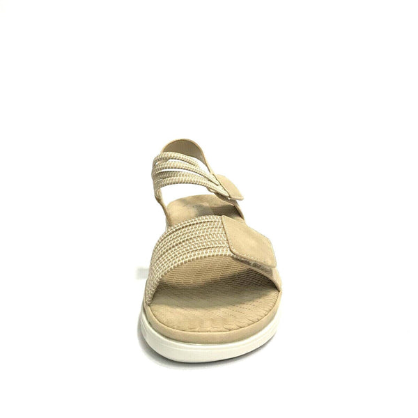 CINZIA SOFT SANDALI CON STRAPPO E PLANTARE IMBOTTITO LEGGERE MCA1030 BEIGE