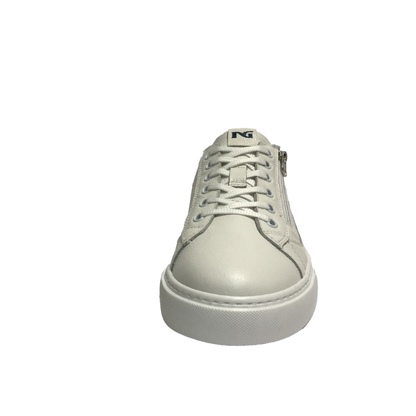 NERO GIARDINI SCARPE UOMO SNEAKERS CON CERNIERE FUNZIONALI E400241U BIANCO PELLE