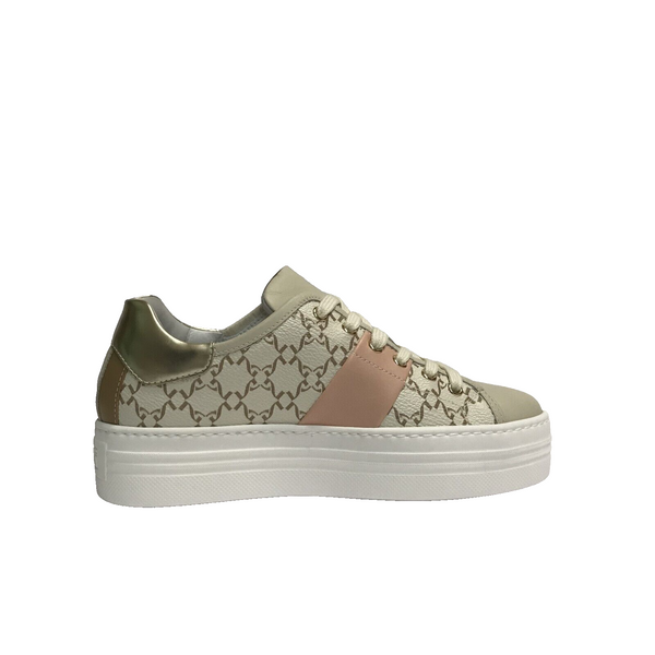 NERO GIARDINI SCARPE DONNA SNEAKERS CASUAL E409956D MILK BIANCO BEIGE PELLE