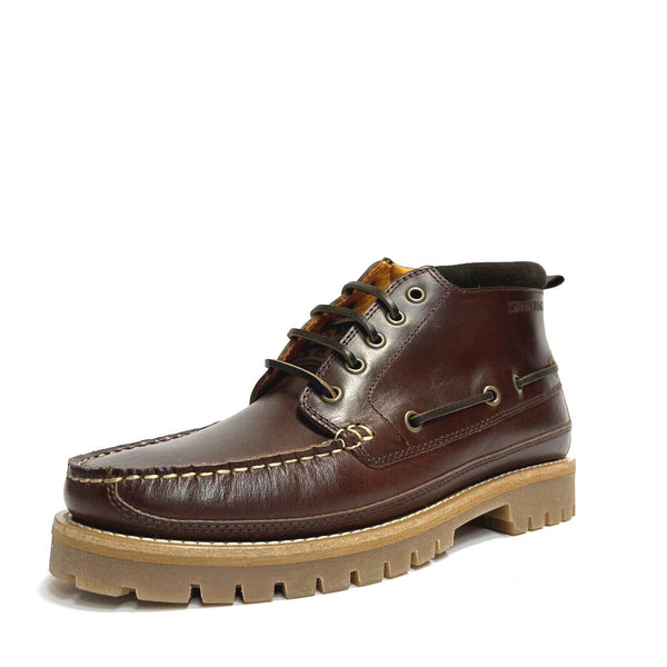 LUMBERJACK SCARPE UOMO SCARPONCINI STIVALETTI NEWTON BRUNELLO PELLE