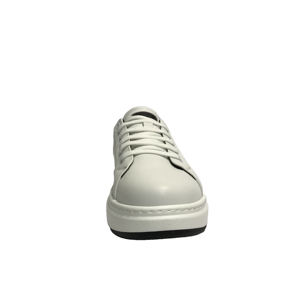 KEYS SCARPE UOMO SNEAKERS CON GOMMA MEDIA LEGGERE E COMFORT K-10002 BIANCO/NERO