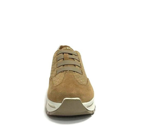 IGI&CO SCARPE DONNA SNEAKERS COMFORT CON ELASTICI 4672922 CARAMELLO CAMOSCIO