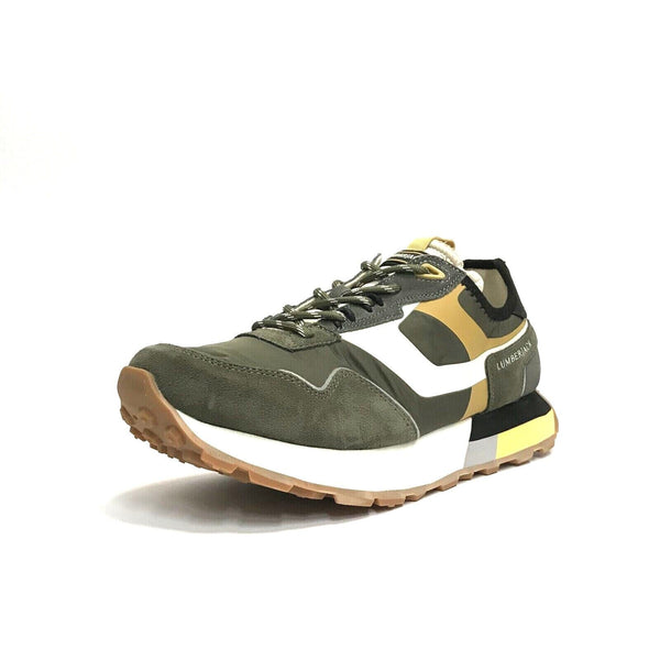 LUMBERJACK SCARPE UOMO SNEAKERS CON GOMMA MEDIA LEGGERE FURY MILITARY GREEN GREY