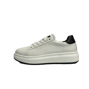 KEYS SCARPE UOMO SNEAKERS CON GOMMA MEDIA LEGGERE E COMFORT K-10002 BIANCO/NERO