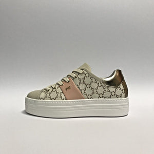 NERO GIARDINI SCARPE DONNA SNEAKERS CASUAL E409956D MILK BIANCO BEIGE PELLE