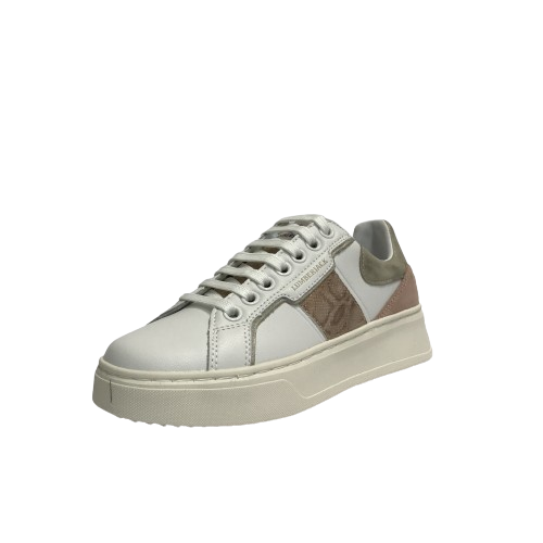 LUMBERJACK SCARPE DONNA SNEAKERS SHOES CASUAL CON GOMMA EVRIL WHITE/PLATINO