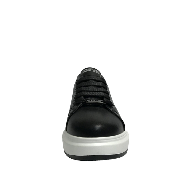 KEYS SCARPE DONNA SNEAKERS FASHION LEGGERE CON GOMMA BASSA K-9805 NERO/BIANCO