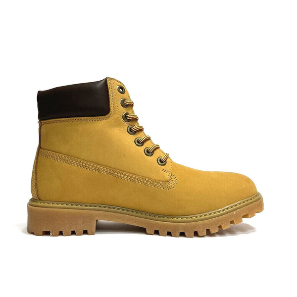 LUMBERJACK SCARPE UOMO STIVALETTI CON FONDO CARRARMATO ANFIBI RIVER YELLOW