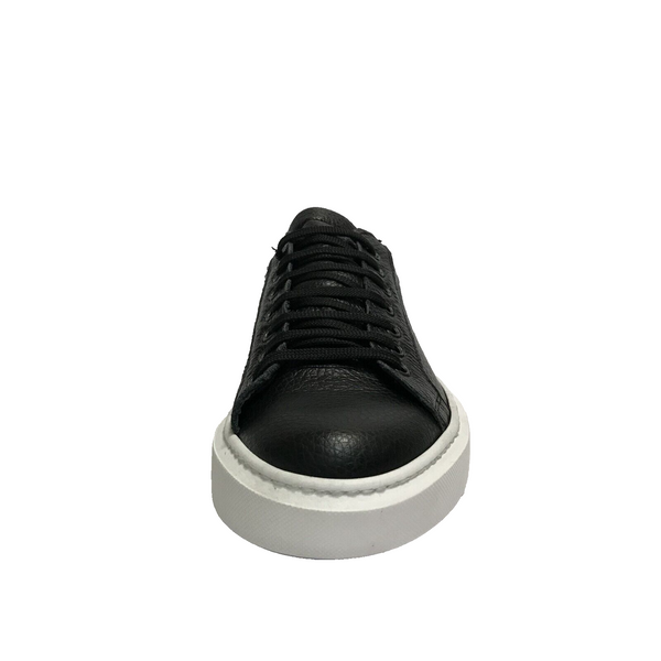 FRAMO SCARPE UOMO SNEAKERS FASHION LEGGERE A10 NERO IN VERA PELLE