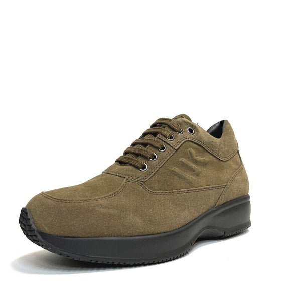 LUMBERJACK SCARPE UOMO SNEAKERS INTERACTIVE CON GOMMA ALTA RAUL TAUPE CAMOSCIO