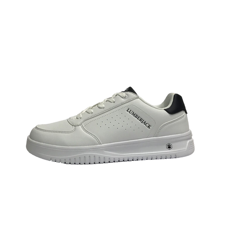 LUMBERJACK SCARPE UOMO SNEAKERS SPORT LEGGERE TRASPIRANTI UDEMI WHITE/BLU