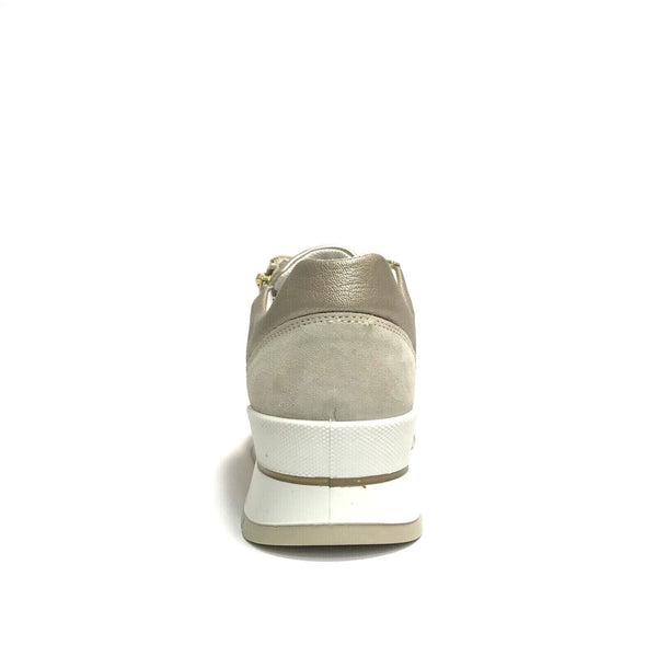 IGI&CO SCARPE DONNA SNEAKERS COMFORT CON LACCI + CERNIERE 5662122 BEIGE