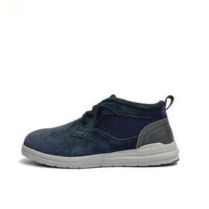 LUMBERJACK SCARPE UOMO SNEAKERS ALTE ALLA CAVIGLIA LEGGERE FASHION TREVOR BLU