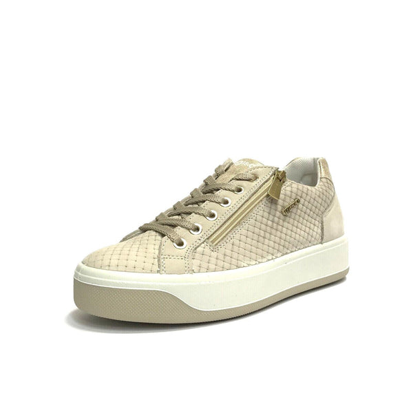 IGI&CO SCARPE DONNA SNEAKERS CASUAL STRINGHE + CERNIERA 5658122 PANNA