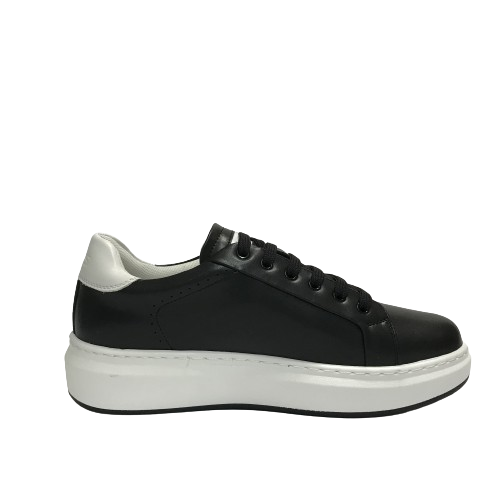 KEYS SCARPE UOMO SNEAKERS CON GOMMA MEDIA LEGGERE E COMFORT K-9260 NERO/BIANCO