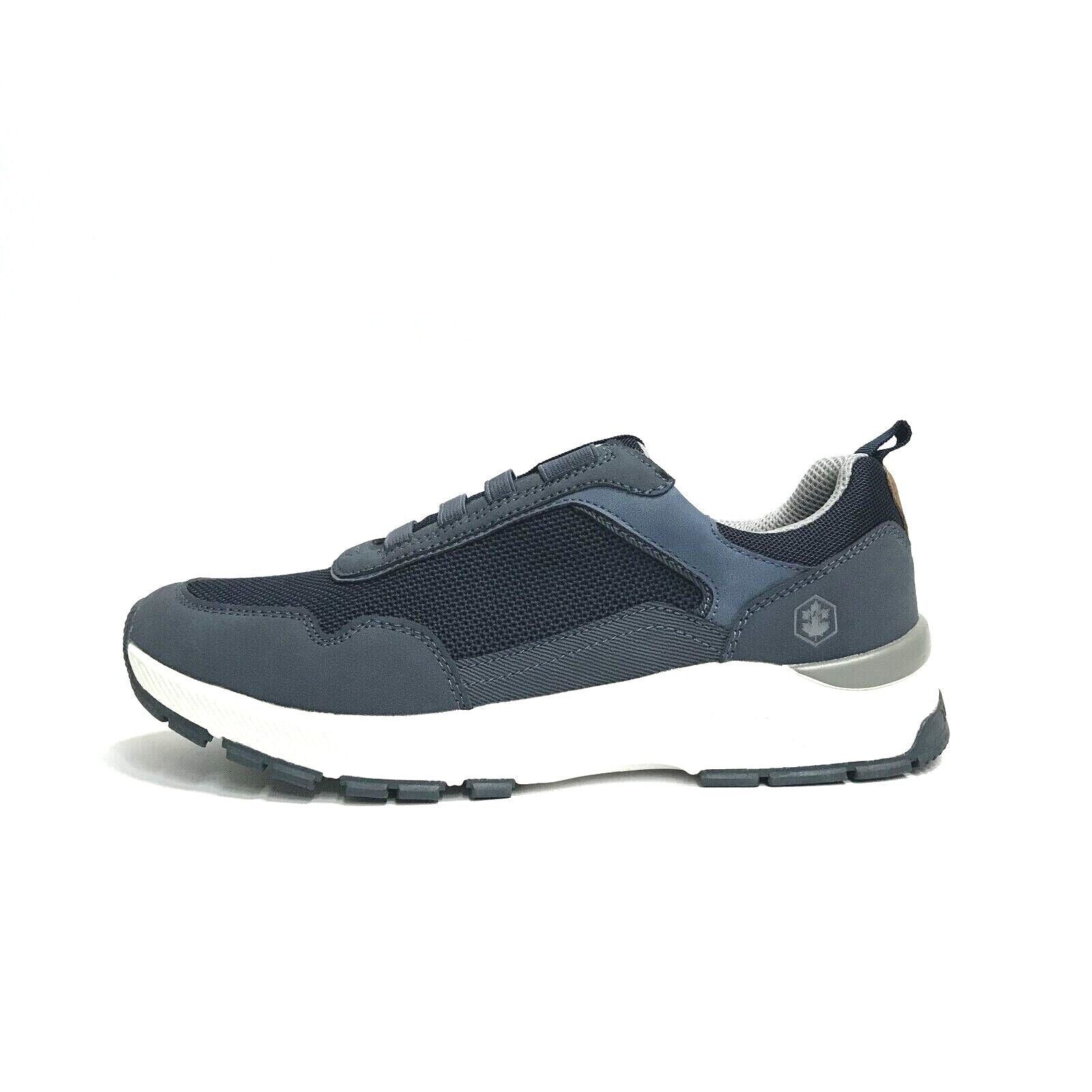 LUMBERJACK SCARPE UOMO SNEAKERS CON ELASTICI DA INFILARE TRAVIS II NAVY BLU