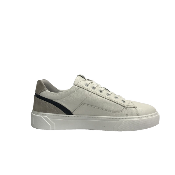 NERO GIARDINI SCARPE UOMO SNEAKERS CON CERNIERE FUNZIONALI E400241U BIANCO PELLE