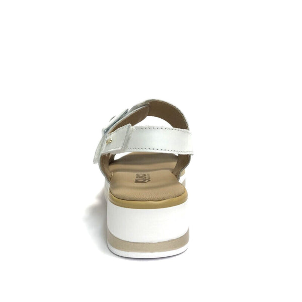 IGI&CO SCARPE DONNA SANDALI CON ZEPPA MEDIA E TRIPLO STRAPPO 5685422 ORO/BIANCO