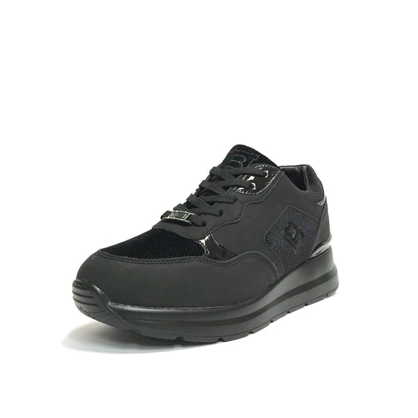 LAURA BIAGIOTTI SCARPE DONNA SNEAKERS CON GOMMA MEDIA LEGGERE 8707 NERO