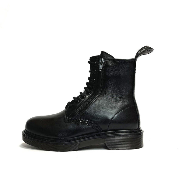 LUXURY SCARPE DONNA ANFIBI SCARPONCINI STIVALETTI IN VERA PELLE