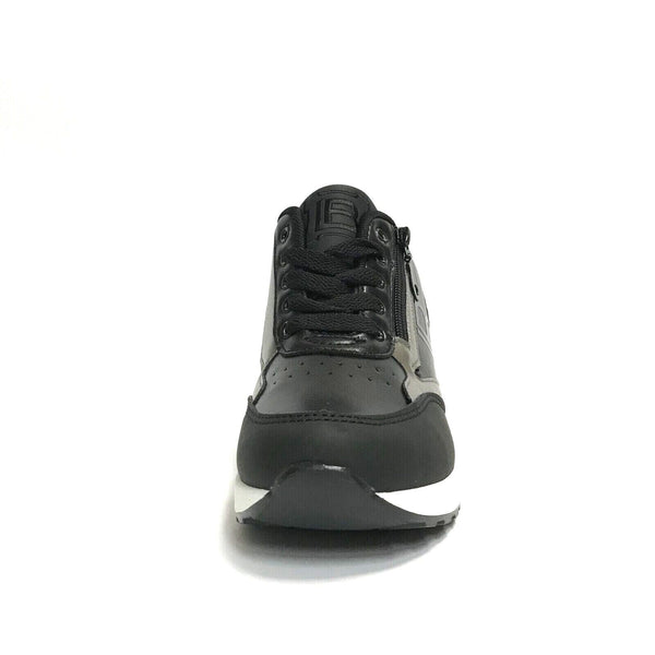 LAURA BIAGIOTTI SCARPE DONNA SNEAKERS CON ZEPPA MEDIA LEGGERE 8722 NERO