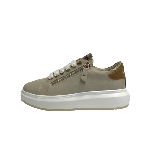 KEYS SCARPE DONNA SNEAKERS SHOES CASUAL CON GOMMA MEDIA K-9001 BEIGE