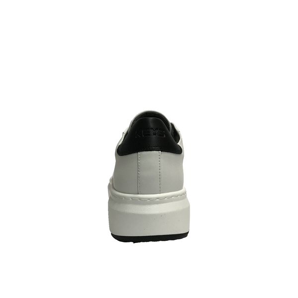 KEYS SCARPE UOMO SNEAKERS CON GOMMA MEDIA LEGGERE E COMFORT K-10002 BIANCO/NERO