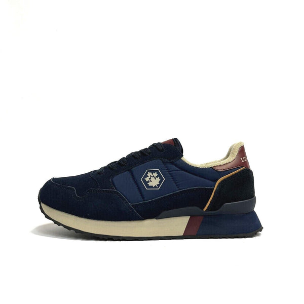 LUMBERJACK SCARPE UOMO SNEAKERS CON GOMMA MEDIA LEGGERE FASHION WILSON NAVY BLU