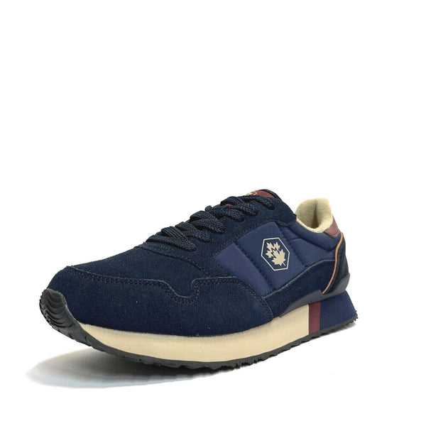 LUMBERJACK SCARPE UOMO SNEAKERS CON GOMMA MEDIA LEGGERE FASHION WILSON NAVY BLU