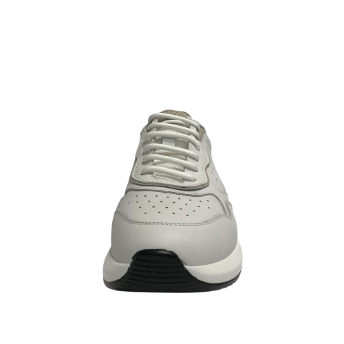 KEYS SCARPE UOMO SNEAKERS CON GOMMA MEDIA LEGGERE E COMFORT K-9271 BIANCO