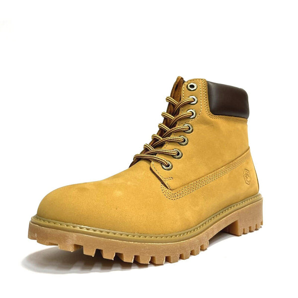 LUMBERJACK SCARPE UOMO STIVALETTI CON FONDO CARRARMATO ANFIBI RIVER YELLOW