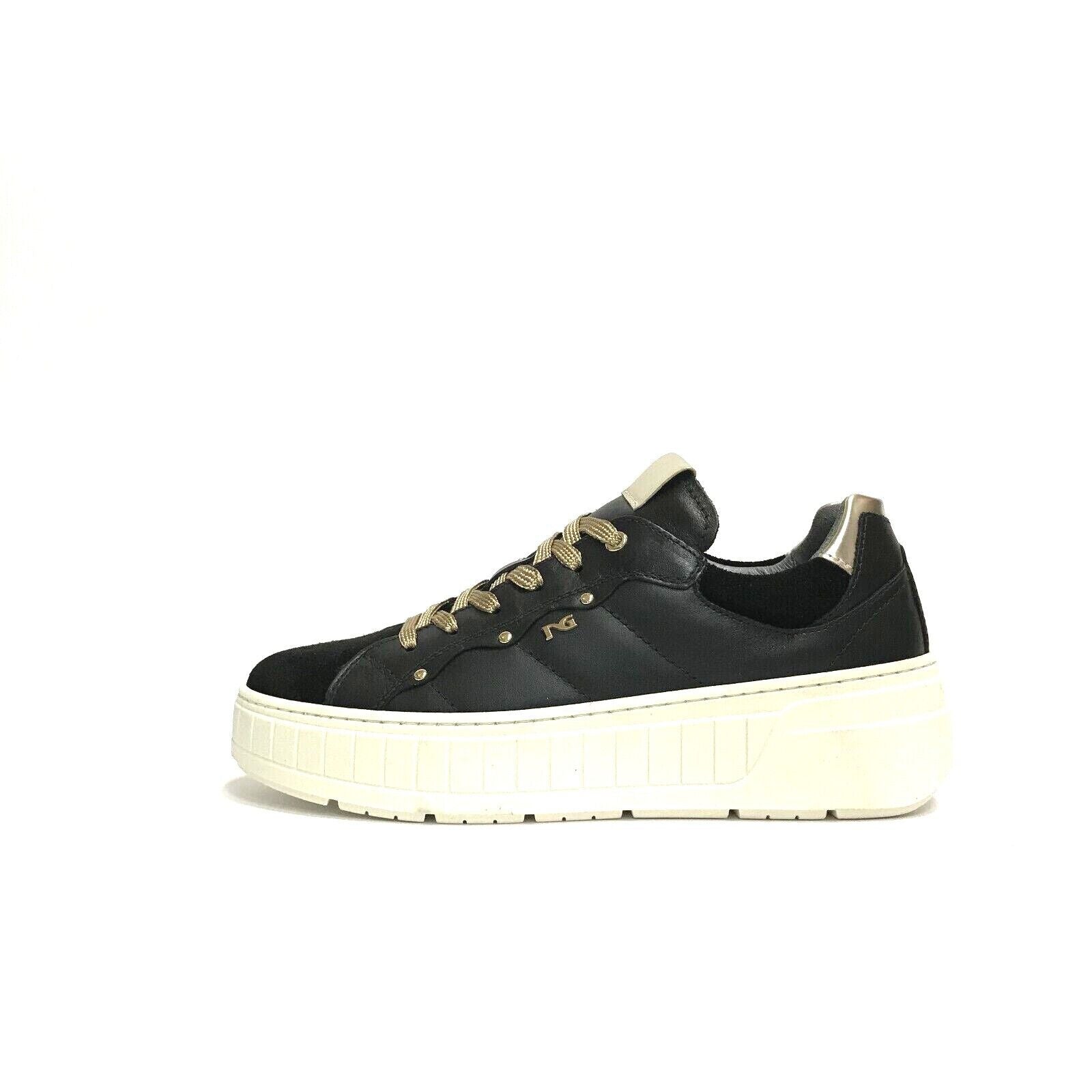 Sneakers Donna in pelle platform NEROGIARDINI I205312D - Adriano Calzature Sneakers Donna in pelle platform NEROGIARDINI I205312D - Adriano Calzature