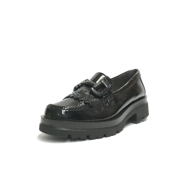 SCARPE DONNA PITILLOS MOCASSINI COMFORT LEGGERI COLLEGE 10090 NERO NAPLAK