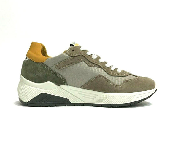 IGI&CO SCARPE UOMO SHOES SNEAKERS GOMMA ALTA MEMORY 1628222 PELTR/BEIGE SCONTO