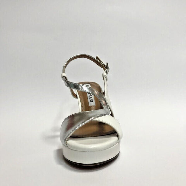 SOLO SOPRANI SCARPE DONNA SANDALI CON TACCO ALTO E PLATEAUX 23SA 317 BIANCO