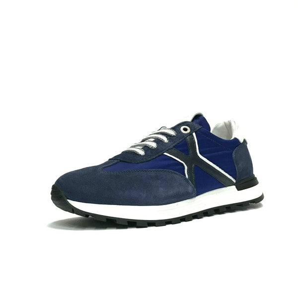 EXTON SCARPE UOMO SNEAKERS SPORTIVE LEGGERE CON GOMMA ALTA 556 BLU ROYAL SCONTO