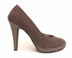 SCARPE DONNA GWEN SHOES DECOLTE' TACCO ALTO 800 TAUPE INVERNO SCONTO