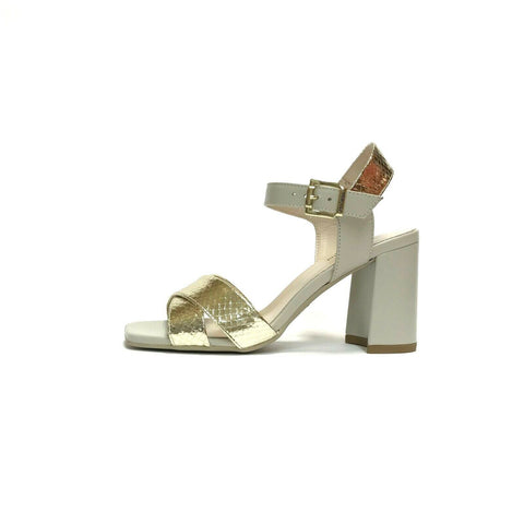 NERO GIARDINI SCARPE DONNA SANDALI ELEGANTI CON TACCO MEDIO E012845D SAND SCONTO