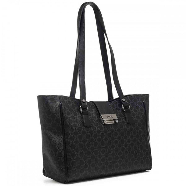 NERO GIARDINI BORSA BORSE SHOPPER SHOPPING E343570D NERO CON STAMPA LOGO