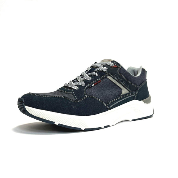 LUMBERJAC SCARPE UOMO SHOES SNEAKERS LEGGERE COMODE TREVIS NAVY/BLU CAMOSCIO