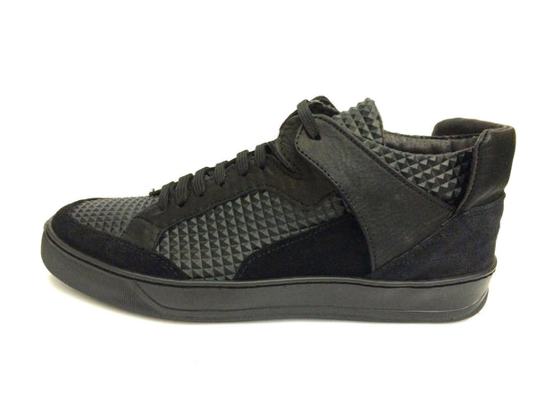 SCARPE UOMO GINO TAGLI SHOES SNEAKERS ALTE LV300 NERO PELLE