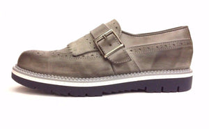 SCARPE UOMO WEENCHESTER MOCASSINI FIBBIE 5312 GRIGIO ESTATE SCONTO