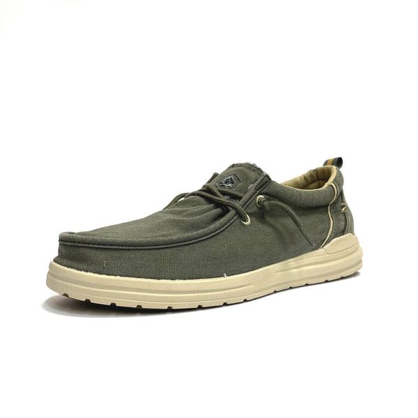 LUMBERJAC SCARPE UOMO SHOES SNEAKERS STRINGATE LEGGERE TREVOR MILITARY GREEN