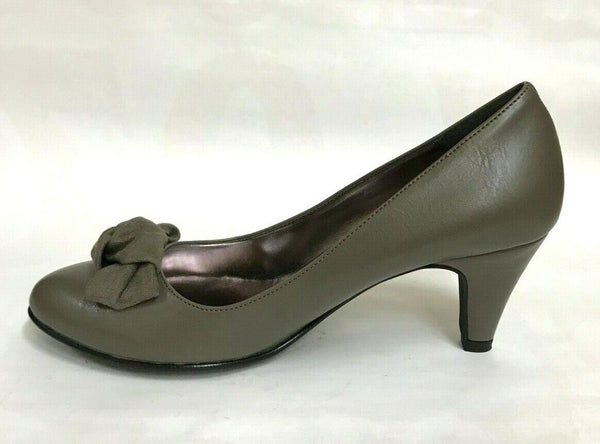 SCARPE DONNA LIBE' SHOES DECOLTE' TACCO MEDIO 901 TAUPE BEIGE SCONTO