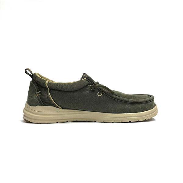 LUMBERJAC SCARPE UOMO SHOES SNEAKERS STRINGATE LEGGERE TREVOR MILITARY GREEN