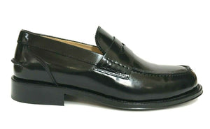 SCARPE UOMO EXTON MOCASSINI ELEGANTI COLLEGE 102 NERO