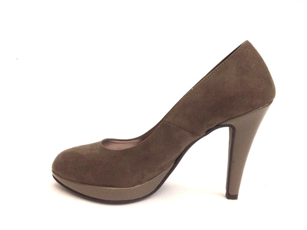 SCARPE DONNA GWEN SHOES DECOLTE' TACCO ALTO 800 TAUPE INVERNO SCONTO