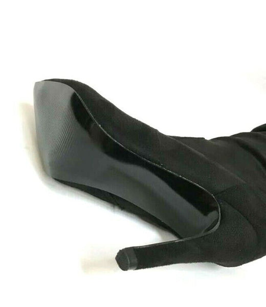 SCARPE DONNA CRISTIN STIVALI TACCO ALTO PUNTA NERO INVERNO SCONTO